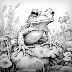 frog saying yall mind if i do some  lollygaggin