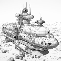 spacecraft in dock