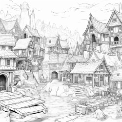 a fire kingdoms village