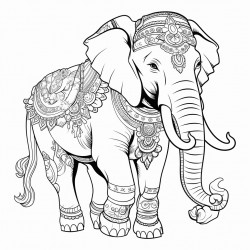 big strong elephant centaur