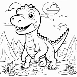 cartoon dinosaur