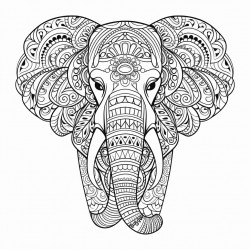 elephant mandala