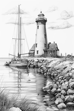 de vuurtoren op texel
