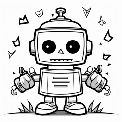 robot halloween simple