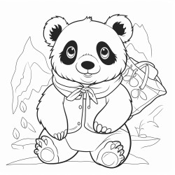 panda qui lit