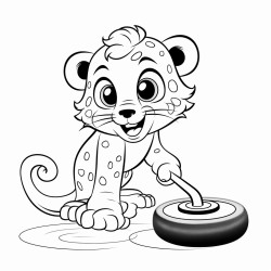 cheetah curling