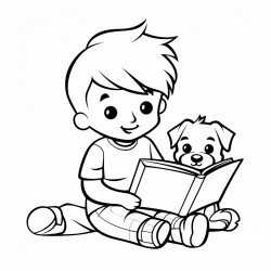 kids reading book
