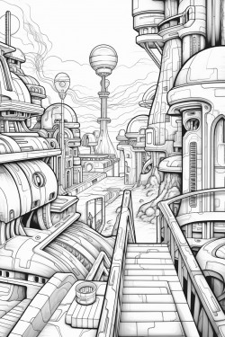 modern town in the future