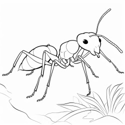 ant a large red ant that can be found in forests