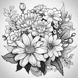 flower arrangement without stems