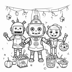 halloween robot party