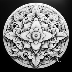 mandala with confidence word