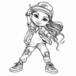 little girls hip hop style