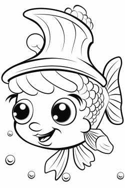 fish with fairy hat