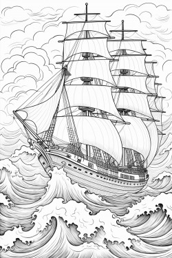 the ship is made to face the waves and the man the troubles