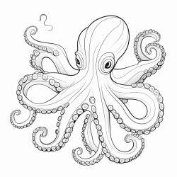 an octopus with tentacles that resemble nebulae