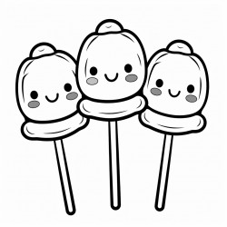 dango rice flour dumplings on a stick