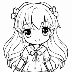 a cute anime girl