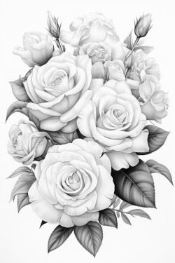 a serene still life with white roses in a delicate porcelain vase