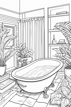 coupe dune maison avec salon salle de bain toilette salle de bain chambre cuisine jardin et une famille a lintrieur