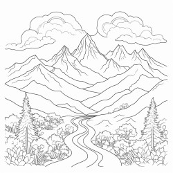 a path leading through mountains