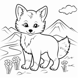 a cute icelandic fox