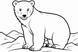 a young polar bear