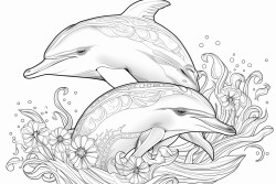 dolphins and rainbows