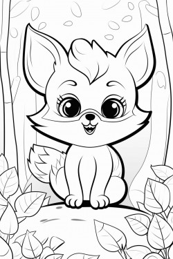 coelhos fofinhos na floresta