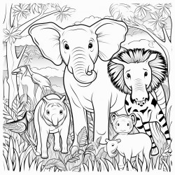 animals in the jungle