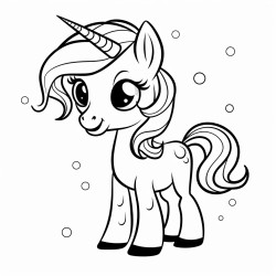 a cute horseunicorn