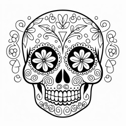 a skull for the day of the dead