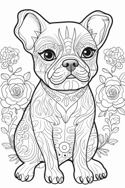 adorable puppy with hearts