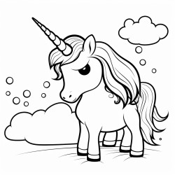 a unicorn farting a rainbow