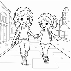 walk on the pavement