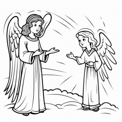 angel appears to hebrew woman