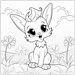 a cute pamda and a cute background