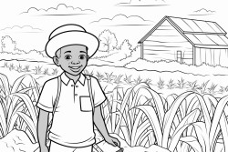 african man on the farm