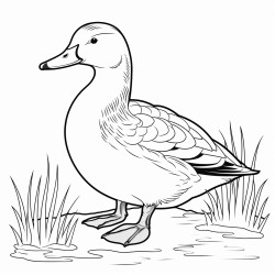a cute icelandic eider duck