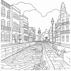 dibujos de fuentes de ruido en la ciudad