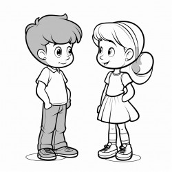 create 10 coloring pages addressing bulling
