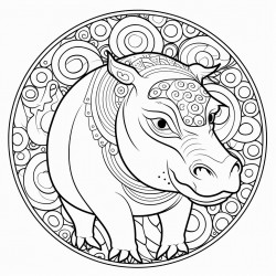 mandala hippo
