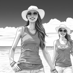 womens playing the volleyball on the sand
