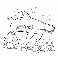 whale in the sea