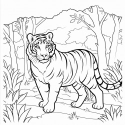 tiger in the forest