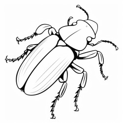 a cute beetle