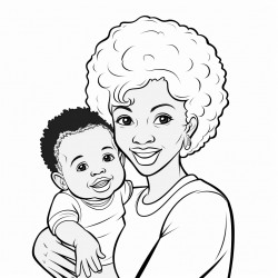 black lady and baby boy