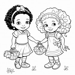 black girls playing