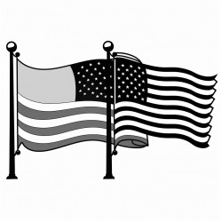 german flag and american flag friendship