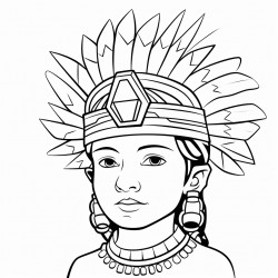 create a pencil sketch of a chichimeca